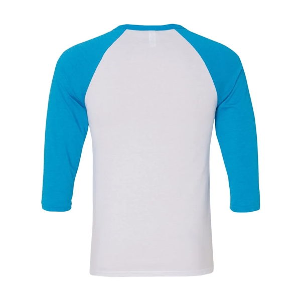 Unisex three-quarter sleeve baseball T-shirt with a retail fit, side seams,... from ASI 84358 S&S Activewear