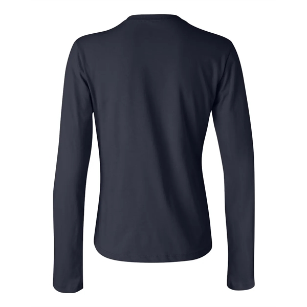 Women's long sleeve crewneck jersey t-shirt. Blank product.... from ASI 84358 S&S Activewear