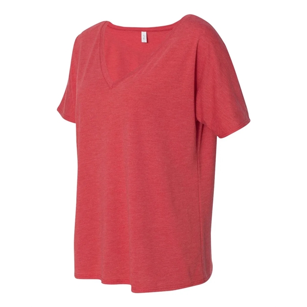 Women's flowy V-neck drop sleeve shirt. Blank product.... from ASI 84358 S&S Activewear