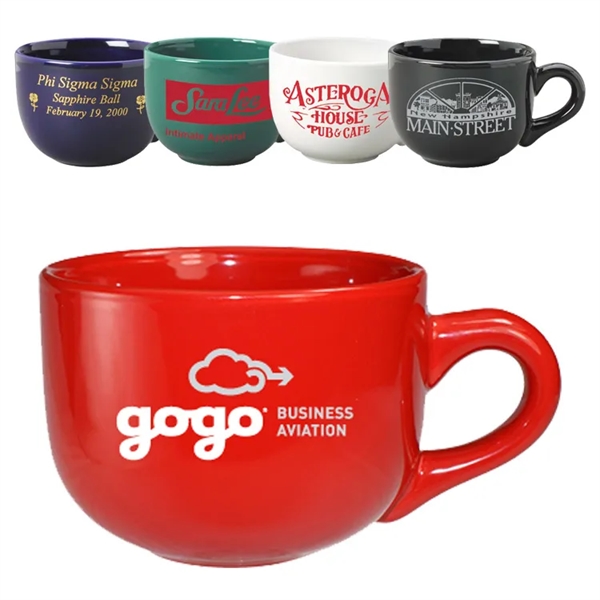 16 oz. Latte Stoneware Mug. 16 oz. capacity mug in a... from ASI 46573 Cooper & Clement Inc