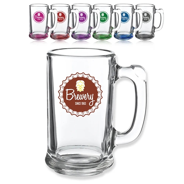 14 oz. glass beer mug with a thick base and handle.... from ASI 39552 BEL Promo