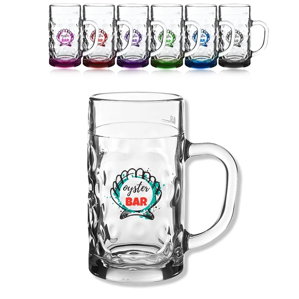 22 oz. (.5 liter) Oktoberfest-inspired glass beer mug.... from ASI 39552 BEL Promo