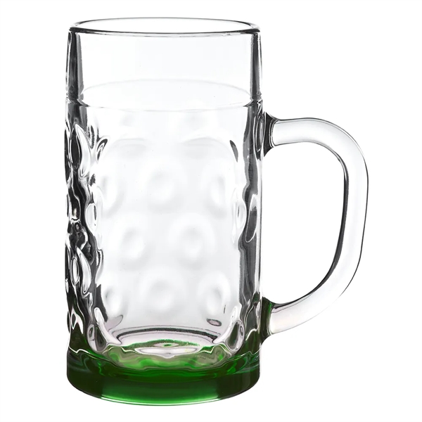 1 liter Oktoberfest-inspired glass beer mug with hick handle and dimpled... from ASI 39552 BEL Promo