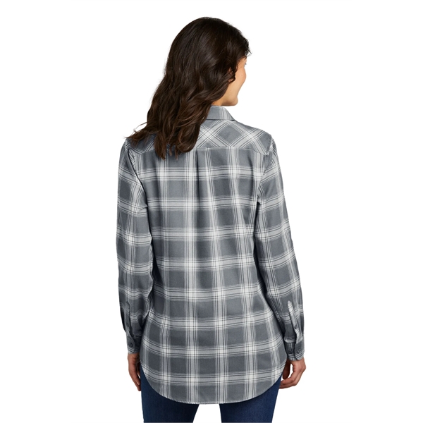 Port Authority Ladies Plaid Flannel Tunic .... from ASI 84863 SanMar