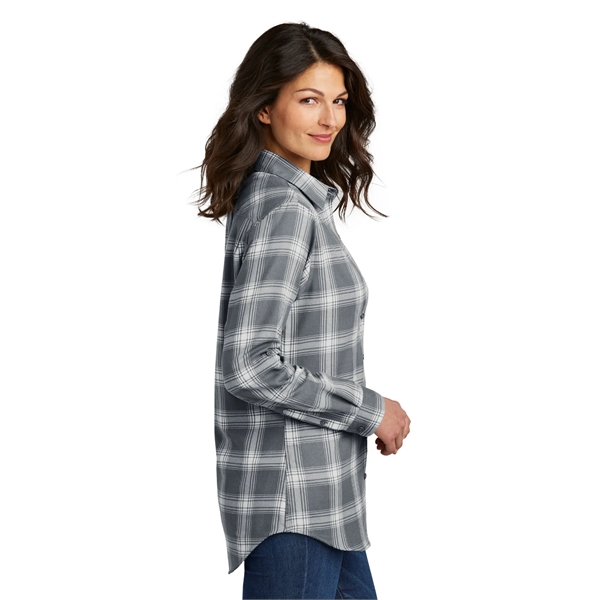 Port Authority Ladies Plaid Flannel Tunic .... from ASI 84863 SanMar