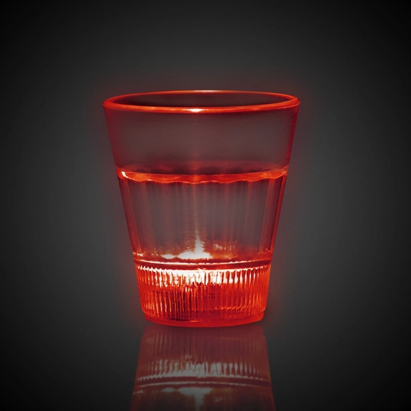 2 ounce acrylic plastic LED light up shot glasses with three... from ASI 42016 Brighter Promotions Inc