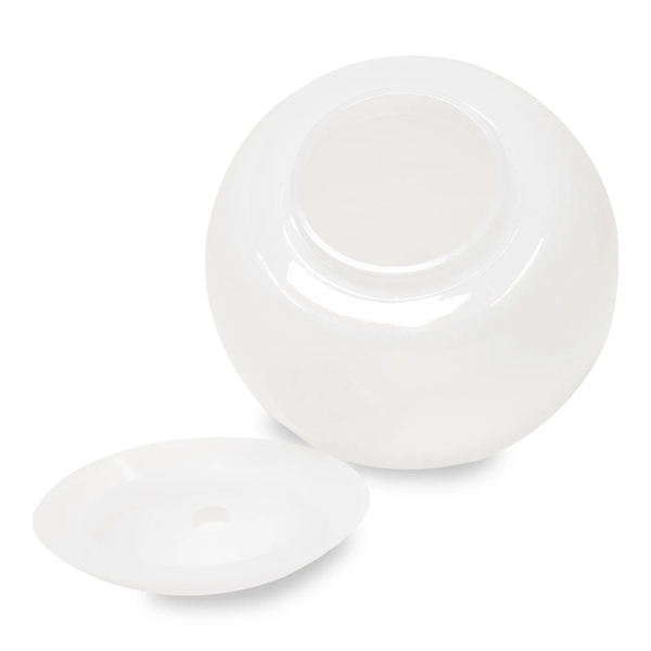 Round plastic ball-shaped 20 ounce capacity drinking tumbler with straw.... from ASI 42016 Brighter Promotions Inc