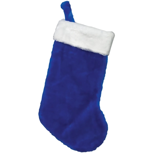 Plush Christmas stocking with white trim and a variety of color... from ASI 62190 Illini