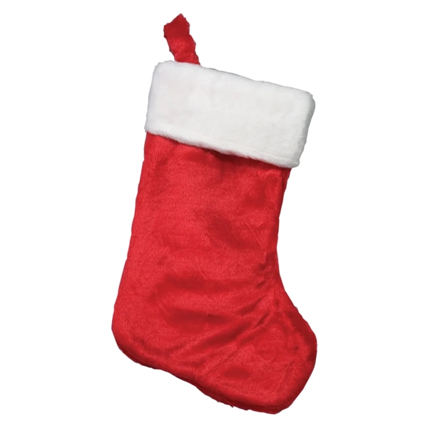 Plush Christmas stocking with white trim and a variety of color... from ASI 62190 Illini