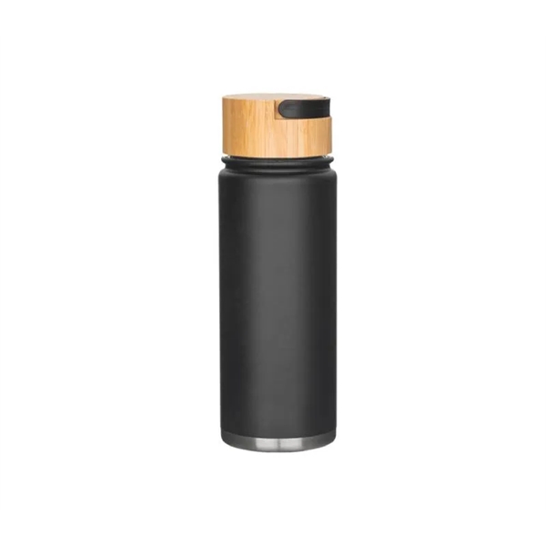 20 oz. Vacuum stainless steel water bottle with bamboo lid plus... from ASI 37218 Athena Promo (tm)