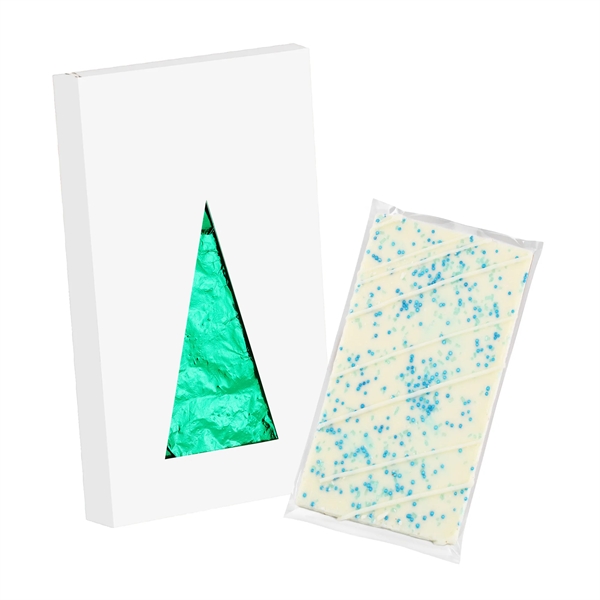 4CP Window Box with White Chocolate w/ Blue Sugar Crystals, Blue... from ASI 71685 Midnite Snax®