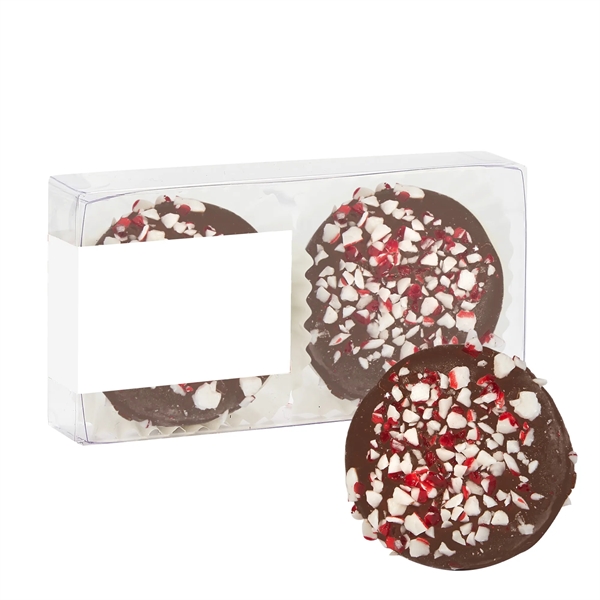 2 Piece Belgian Chocolate Oreos® Gift Box (Milk Chocolate Peppermint).... from ASI 71685 Midnite Snax®