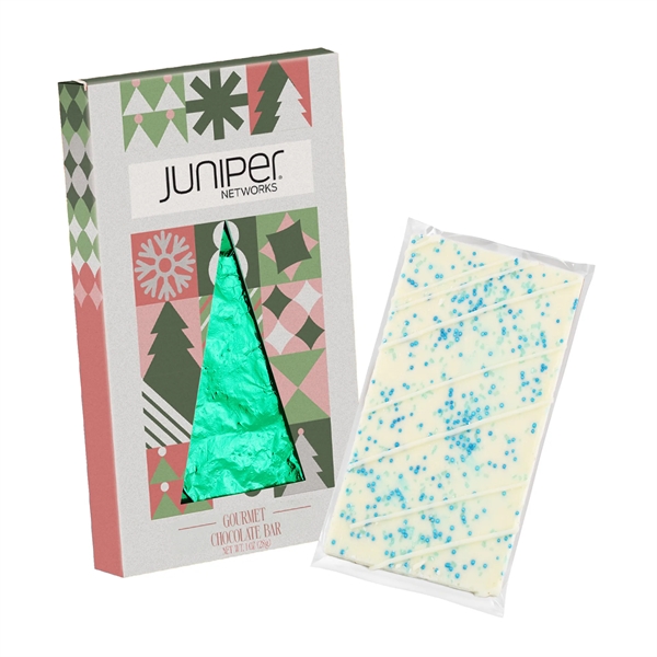 4CP Window Box with White Chocolate w/ Blue Sugar Crystals, Blue... from ASI 71685 Midnite Snax®