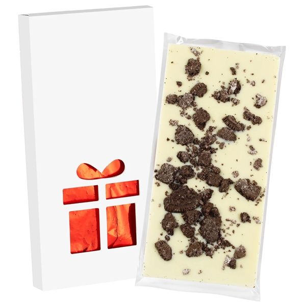 4CP Gift Window Box with White Chocolate w/ Blue Sugar Crystals,... from ASI 71685 Midnite Snax®