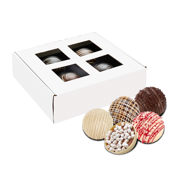 4 Way Mega Hot Chocolate Bomb Gift Set - Milk/Dark Delight,... from ASI 71685 Midnite Snax®