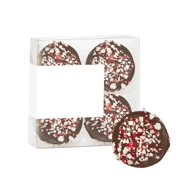 4 Piece Belgian Chocolate Oreos® Gift Box (Milk Chocolate Peppermint).... from ASI 71685 Midnite Snax®