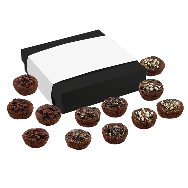 Brownie Bites Gift Box with 12 individually wrapped brownies with decadent... from ASI 71685 Midnite Snax®