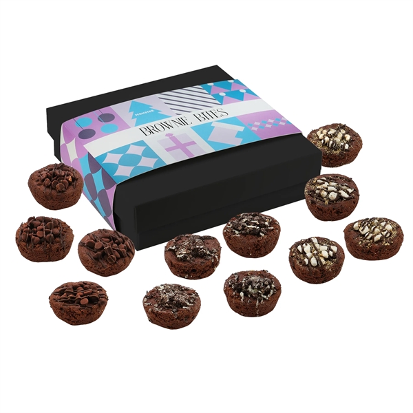 Brownie Bites Gift Box with 12 individually wrapped brownies with decadent... from ASI 71685 Midnite Snax®