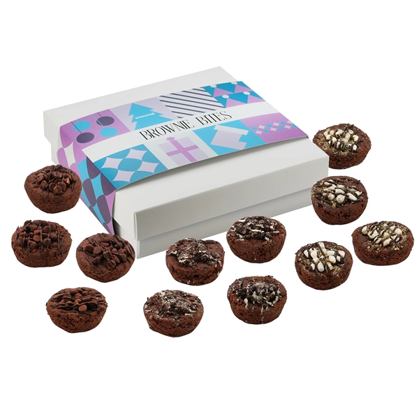 Brownie Bites Gift Box with 12 individually wrapped brownies with decadent... from ASI 71685 Midnite Snax®