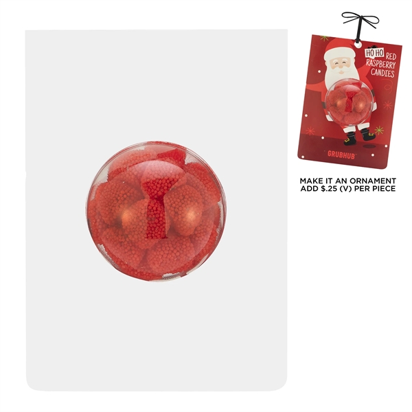 4CP Holiday Billboard Card with Gummy Raspberries... from ASI 71685 Midnite Snax®