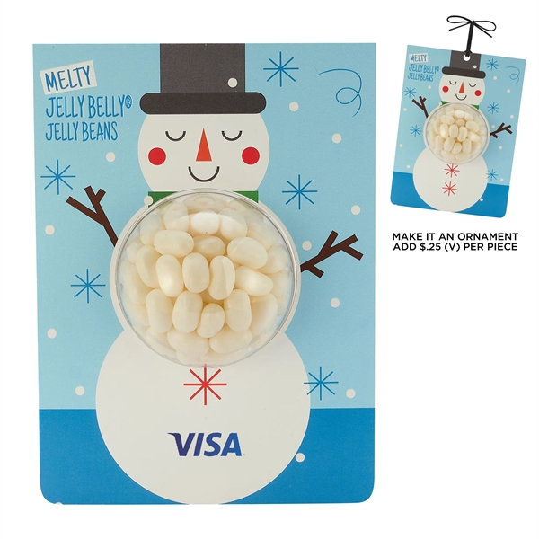 4CP Holiday Billboard Card with Coconut Jelly Belly® Jelly Beans.... from ASI 71685 Midnite Snax®