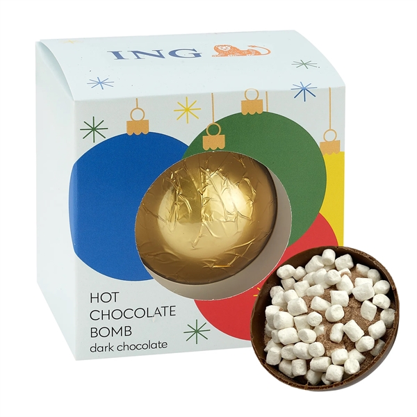 Mega Hot Chocolate Bomb in Window Box - Dark Chocolate with... from ASI 71685 Midnite Snax®
