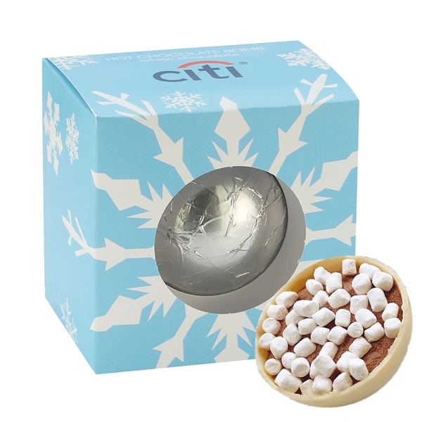 Mega Hot Chocolate Bomb in Window Box - White Chocolate with... from ASI 71685 Midnite Snax®