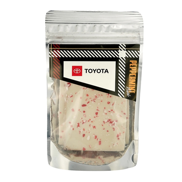 Belgian Bark in Resealable Pouch (Peppermint Bark).... from ASI 71685 Midnite Snax®