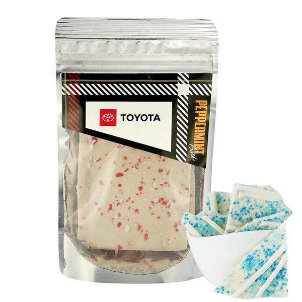 Belgian Bark in Resealable Pouch (Winter Wonderland Bark).... from ASI 71685 Midnite Snax®