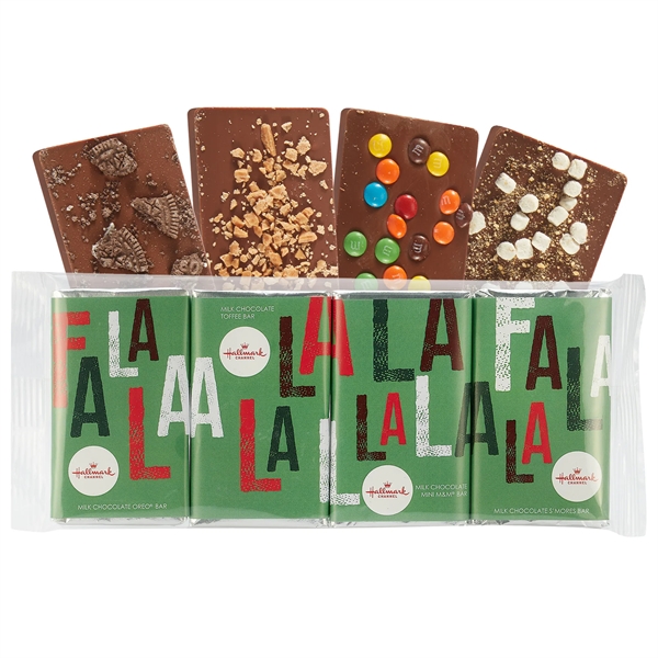1oz Belgian Chocolate Bar Gift Set includes Oreo®, Toffee & M&M®,... from ASI 71685 Midnite Snax®