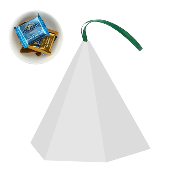 Ornament Box with Ghirardelli® Squares... from ASI 71685 Midnite Snax®