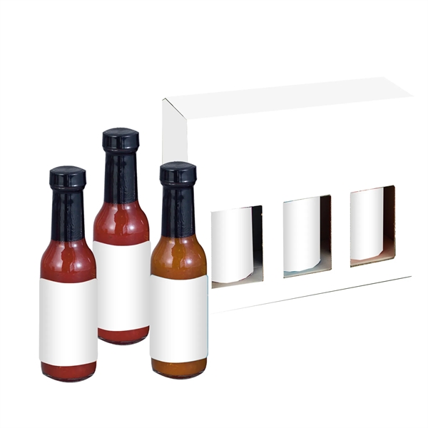 Hot Sauce Gift Set; flavors include Original, Chipotle, and Mango.... from ASI 71685 Midnite Snax®