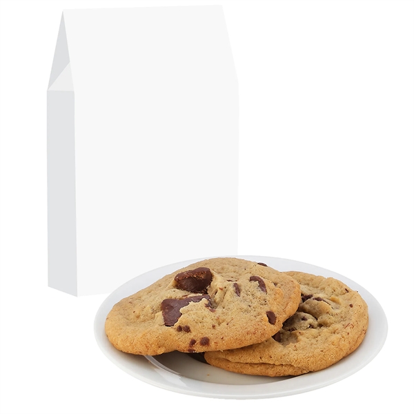 Milk Carton Inspired Box w/ 2 Gourmet Cookies - Featuring Soft-Touch... from ASI 71685 Midnite Snax®