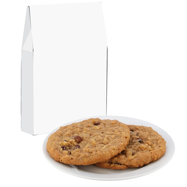 Milk Carton Inspired Box w/ 2 Gourmet Cookies - Featuring Soft-Touch... from ASI 71685 Midnite Snax®