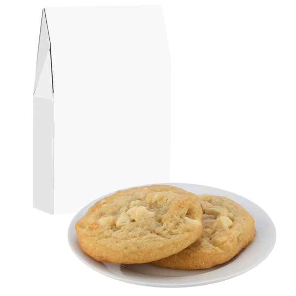 Milk Carton Inspired Box w/ 2 Gourmet Cookies - Featuring Soft-Touch... from ASI 71685 Midnite Snax®