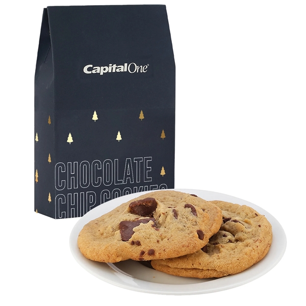 Milk Carton Inspired Box w/ 2 Gourmet Cookies - Featuring Soft-Touch... from ASI 71685 Midnite Snax®