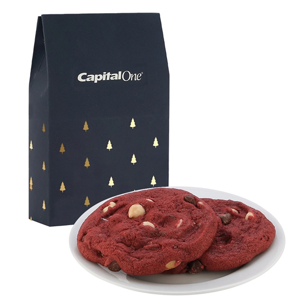 Milk Carton Inspired Box w/ 2 Gourmet Cookies - Featuring Soft-Touch... from ASI 71685 Midnite Snax®
