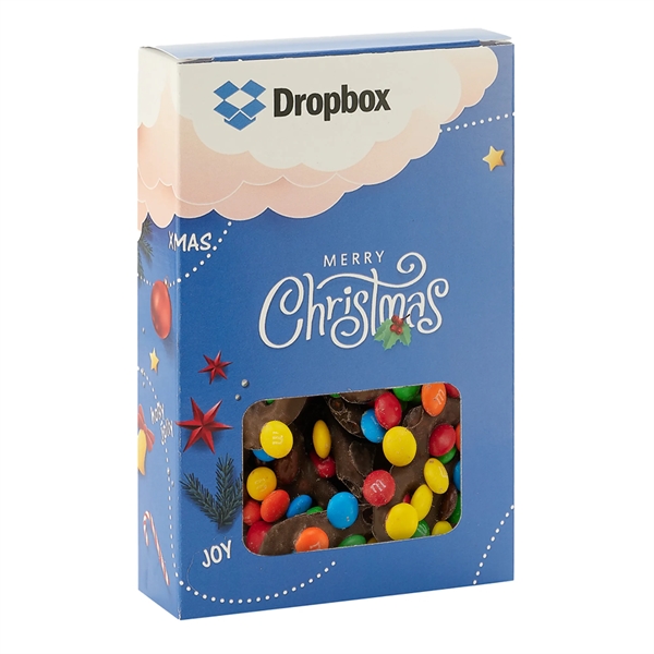 Window Box with Milk Chocolate Pretzels with Mini M&M's®.... from ASI 71685 Midnite Snax®