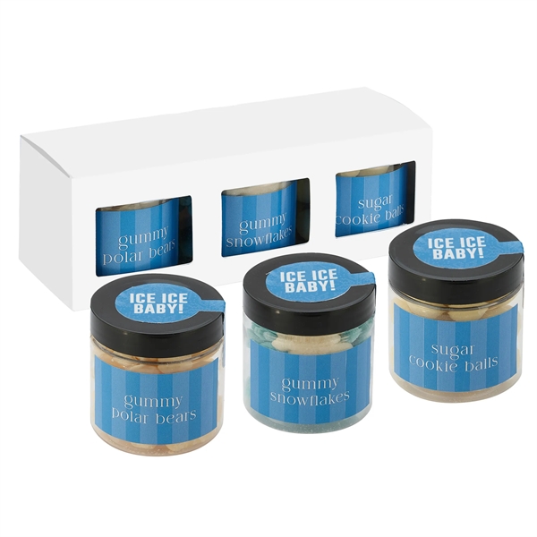 3 Way Signature Candy Jar Sets - Ice Ice Baby includes... from ASI 71685 Midnite Snax®