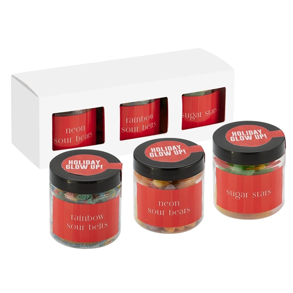 3 Way Signature Candy Jar Sets - Holiday Glow Up that... from ASI 71685 Midnite Snax®