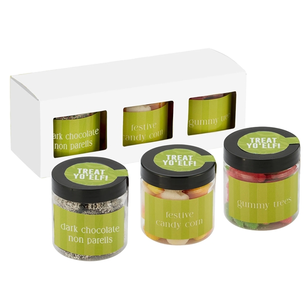 3 Way Signature Candy Jar Sets - Treat Yo'Elf includes Dark... from ASI 71685 Midnite Snax®