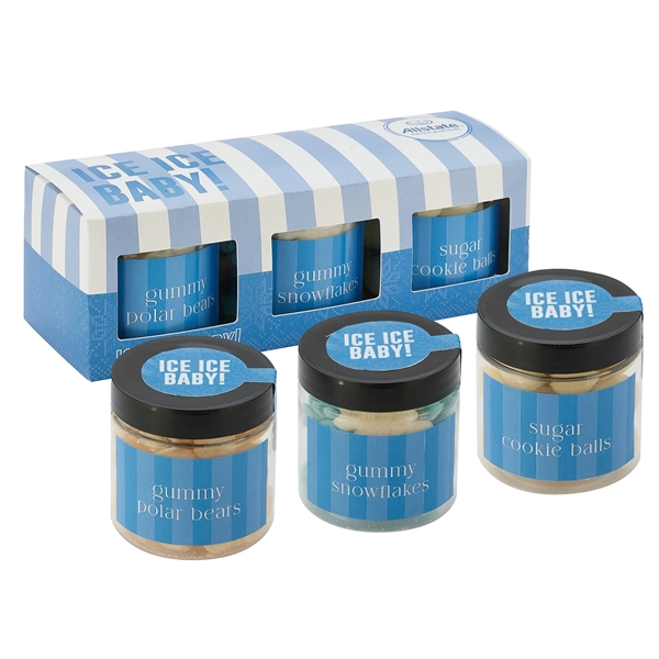 3 Way Signature Candy Jar Sets - Ice Ice Baby includes... from ASI 71685 Midnite Snax®