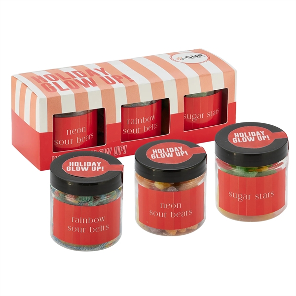 3 Way Signature Candy Jar Sets - Holiday Glow Up that... from ASI 71685 Midnite Snax®