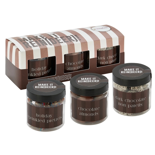 3 Way Signature Candy Jar Sets - Make it Rein(Deer) includes... from ASI 71685 Midnite Snax®