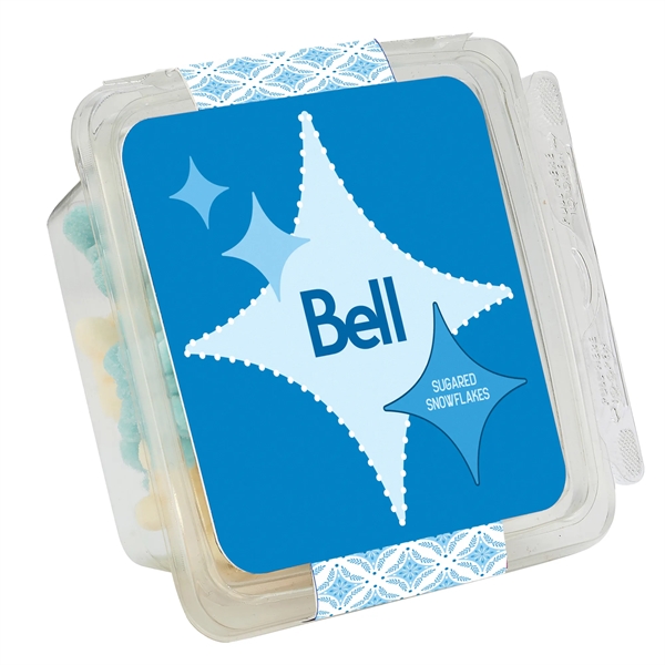 Candy Containers - Gummy Snowflakes (5 oz.).... from ASI 71685 Midnite Snax®