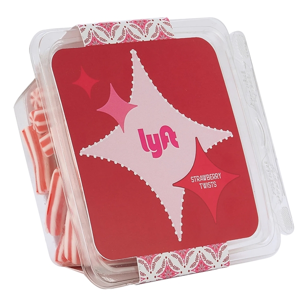 Candy Containers - Strawberry Twists (5 oz.).... from ASI 71685 Midnite Snax®