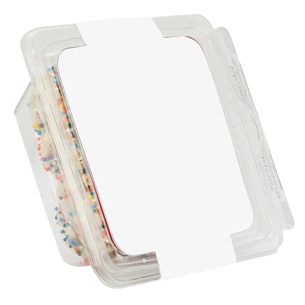 Pretzel Containers - White Chocolate Pretzels with Rainbow Nonpareils (2.9 oz.).... from ASI 71685 Midnite Snax®