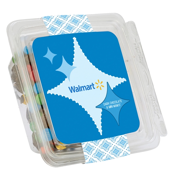 Pretzel Containers - Milk Chocolate Pretzels with Mini M&M's® (3.5 oz.).... from ASI 71685 Midnite Snax®