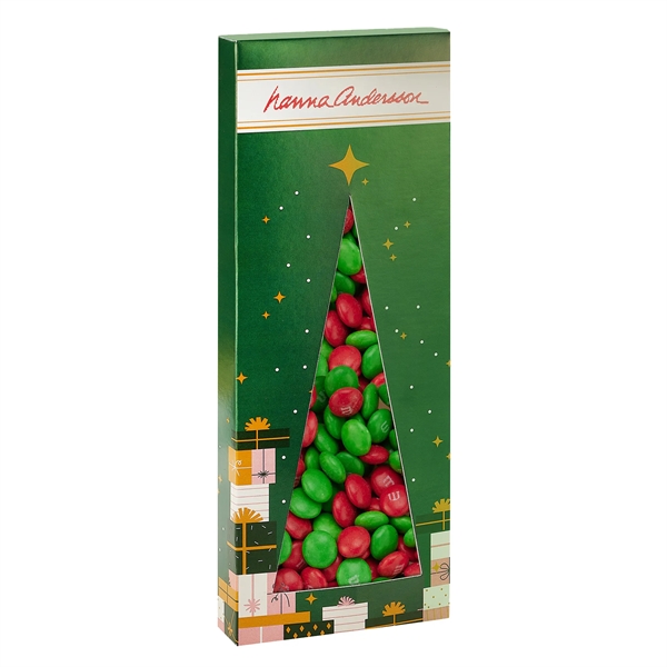 Holiday Candy Box w/ Tree Window - Holiday M&M's®, 7 oz.... from ASI 71685 Midnite Snax®