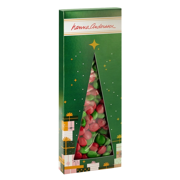 Holiday Candy Box w/ Tree Window - Holiday Chocolate Buttons, 7... from ASI 71685 Midnite Snax®